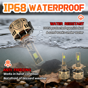 Nuevo Faro LED DGLS D40 con Chip CSP de 15 Núcleos 5080, 400W, 40000LM, 6500K, Lámpara Automotriz Compatible con LED Osram y <span class=keywords><strong>Philips</strong></span> - Product Image 5