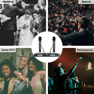 Système de microphone sans fil BNK Nouveau microphone <span class=keywords><strong>parabolique</strong></span> UHF BK-200M - Product Image 3