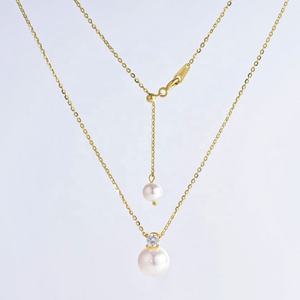 Collar de plata de ley 925 chapado en oro, estilo barroco, con perlas vintage, minimalista, de lujo, para mujer, precio de fábrica. - Product Image 1