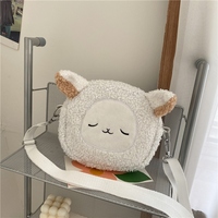 Porte-monnaie en peluche mignon Kiki Delivery Cat, sac à bandoulière en peluche pour adolescentes