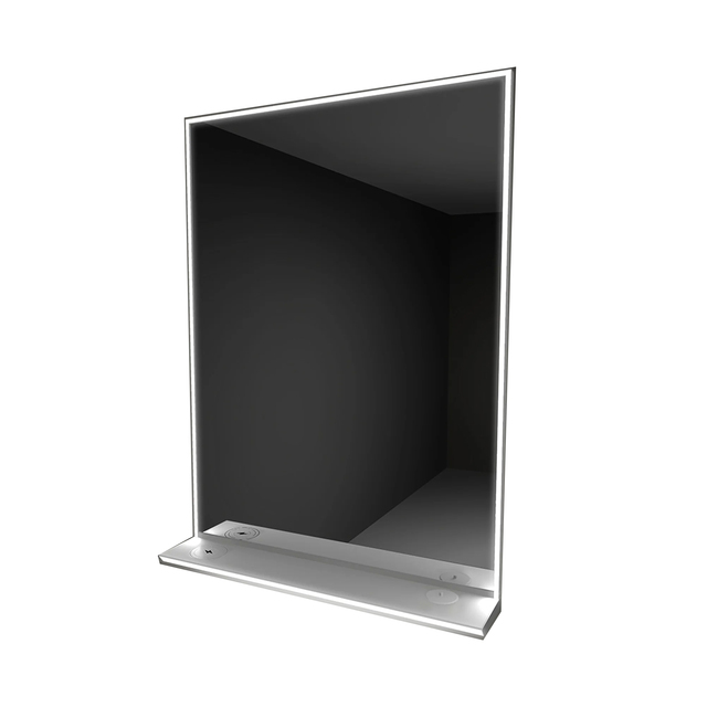 Smart LED Bathroom Mirror with Alexa & Google | Frameless Voice Control Vanity Mirror | Dual Front & Back Light