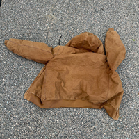 Blouson de travail rétro vintage OEM personnalisé pour homme, style charpentier Detroit, en toile de canard, avec fermeture éclair, pour l'hiver, 500 GSM, avec capuche