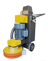 Machine à polir les sols jaune 380V, fonctionnement manuel, moteur électrique, meuleuse à béton