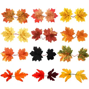 Поддельный осенний кленовый лист День благодарения осень красный Плющ искусственные листья свадебное украшение