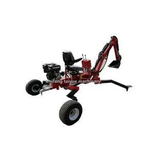 Trailer gemonteerde goede prestaties mini getrokken backhoe met zelf power - Product Image 4