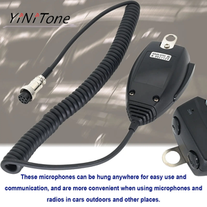 Micrófono con Cable EMS-<span class=keywords><strong>57</strong></span>, Metálico, con Cancelación de Ruido, Patrón Cardioide, Portátil, Compatible con ALINCO DR-620/635/430/435/135 para Auto - Product Image 4