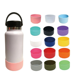 glatte farbe silikon stiefel hülse für 40 oz wasserflasche schutz anti-rutsch weiche thermische reise sport flasche boden abdeckung - Product Image 2