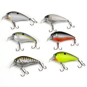 VC03 Crankbait flottant peu profond, bavoir carré, Crankbait en plastique, leurre dur, échantillons gratuits, leurre de pêche - Product Image 5