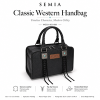 Sac fourre-tout en cuir véritable pour femme, style western vintage, avec poignée supérieure