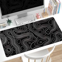 Tapis de souris et clavier de jeu simple de 3 mm à prix de gros, grand tapis de bureau personnalisé pour le bureau
