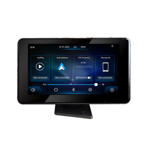 Autoradio multimédia portable Android 7 pouces avec CarPlay et Android Auto, radio FM haute résolution, clé de voiture intelligente, stéréo, garantie 1 an - Product Image 2