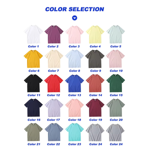 Maßgefertigtes Hochwertiges Schwergewichtiges T-Shirt Blanko-T-Shirts Individuell Bedrucktes Grafik-T-Shirt 100% Baumwolle Herren-T-Shirt - Product Image 2