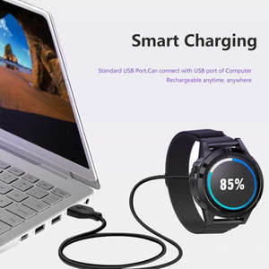 Para <span class=keywords><strong>Garmin</strong></span> Fenix 8 7 5X 6X 6S PRO Charger <span class=keywords><strong>Instinct</strong></span> 2S <span class=keywords><strong>Cable</strong></span> de carga USB tipo C 1M negro con blindaje trenzado y chaqueta de PVC - Product Image 5