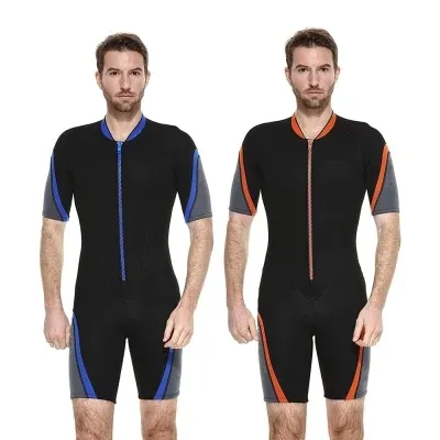 Traje de neopreno térmico de manga corta para surfear, ropa de baño de secado rápido, cómoda