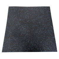 Rouleau de tapis en caoutchouc recyclé noir imperméable haute densité 8 mm pour sols de terrains de jeux, gymnases, extérieur, antidérapant, usage intensif, qualité commerciale