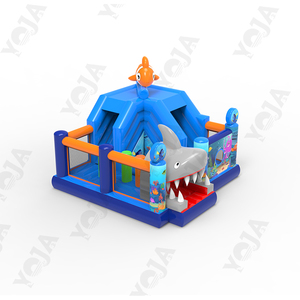 Castillo Inflable Comercial Personalizado con Forma de Tiburón, Tobogán Inflable de PVC, Casa de Brinco Inflable Combinada - Product Image 4