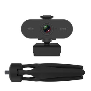 Más 4mp 2K Webcam USB con trípodes para fotografía titular construido en <span class=keywords><strong>el</strong></span> micrófono de privacidad de cubierta de la cámara web - Product Image 4