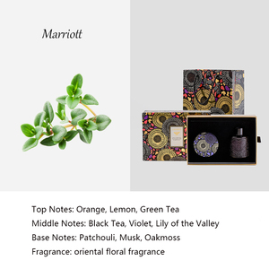 गृह सजावट जन्मदिन उपहार सोया मोम उभरा हुआ ग्लास रीड डिफ्यूज़र और सुगंधित मोमबत्तियाँ बैग के साथ लक्जरी उपहार सेट - Product Image 5