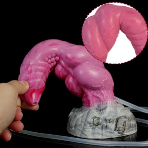 YOCY Sea Jelly Dildo Colorido con Doble Nudo, Masajeador para Hombre con Función de Eyaculación Realista, Juguete Sexual de Silicona para Mujeres, Masturbación - Product Image 1