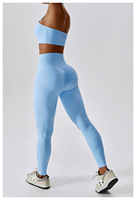 Ensembles de yoga d'entraînement sexy côtelés pour femmes, soutien-gorge de yoga, leggings et shorts de fitness