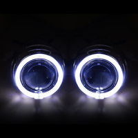 Masques de projecteur Bi-LED 2,5 / 3 pouces C4 B avec DRL et clignotants 12V pour la rénovation de phares automobiles
