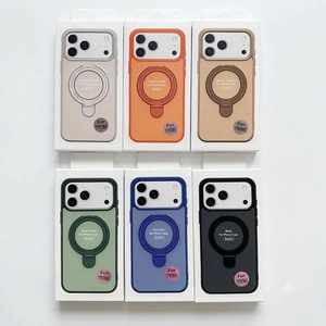 Funda con Anillo Magnético y Ventana Grande para iPhone, Compatible con Modelos 11, 12, 13, 14, 15 Pro Max Plus, Carcasa Trasera de TPU y PC Resistente a Impactos - Product Image 2