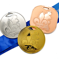 Médailles vierges en aluminium pour sublimation et gravure laser, personnalisables pour le sport, les cadeaux scolaires et de remise de diplôme, commémoratives émaillées et portables