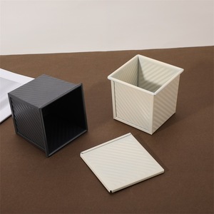 Water Cube Toast Mold Square Non-stick Carbon Steel Baking Mold With Lid Home Oven Use - Product Image 2