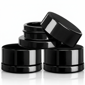 <span class=keywords><strong>Pot</strong></span> en verre rond <span class=keywords><strong>vide</strong></span> noir UV foncé 3g 5g 9g avec couvercle sécurité enfant, <span class=keywords><strong>mini</strong></span> <span class=keywords><strong>pot</strong></span> en verre résistant aux enfants - Product Image 1