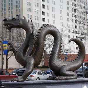 Escultura de veado em <span class=keywords><strong>bronze</strong></span> grande para uso ao ar livre, estátua de metal personalizada de gorila, dragão, caranguejo, decoração de parque de Elk, estátua de animal - Product Image 4