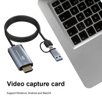 Tarjeta de Captura de Video Xput HDMI a USB3.0, Compatible con Entrada 4K 60Hz, Grabación 1080P 60FPS, Transmisión en Vivo de Juegos, Captura de Video con Cámara