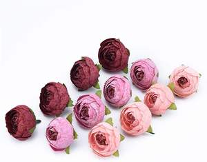 Vente en gros de grandes têtes de pivoines artificielles pour la décoration de mariage - Product Image 4