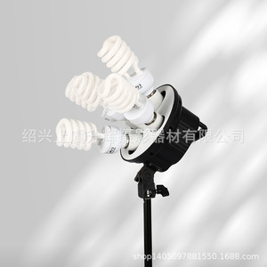E27 Ceramic Five Lamp Head Photography Light Holder For Studio <b>Shooting</b> Continuous Lighting Kit - Product Image 3
