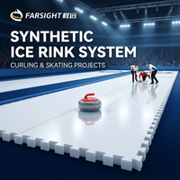 Planche de patinoire synthétique UHMWPE 4x8, découpe sur mesure, tapis de sol intérieur/extérieur avec services de moulage inclus