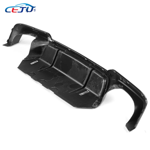 Difusor de labio de parachoques trasero de coche estilo DTM con aspecto de carbono ABS negro brillante para BMW 5 Series F10 F11 520i 535i 550i M Sport <span class=keywords><strong>M5</strong></span> 2011-2015 - Product Image 4