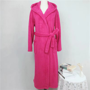 Women's Bath Robes Spa Comfortable Fleece Bulk Bathrobes High Pure Color Plus Size Pajamas Robes