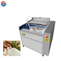 60-type schuurborstel cassave was- en schilmachine 1500W 280KG/H voor Fufu verwerking Ghana Nigeria Afrika markt