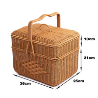Panier de rangement multifonctionnel en bois de bambou pour fruits et légumes de conception classique pour un usage domestique porte-plateau décoratif de table