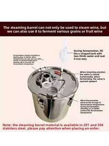 Petit distillateur portable en acier inoxydable domestique pour <span class=keywords><strong>gin</strong></span>, distillerie privée, eau distillée, machine domestique, boisson, vin - Product Image 5