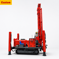 Machine de forage rotative hydraulique sur chenilles de 200 m sur mesure, équipement de forage de puits d'eau diesel, pour forage intensif