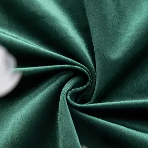 定制针织100% 涤纶固体意大利天鹅绒沙发垫材料丝绒面料