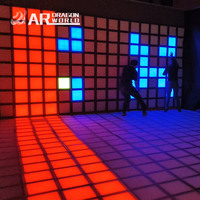 Grille Parc D'attractions Projection Interactive Hopscotch Floor Activer Jeux Grille Led Floor Light Dance Laser Floor Is lava Game