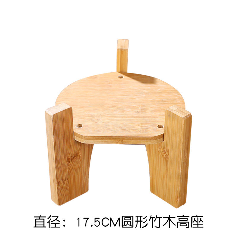 Base rotonda alta in bambù da 175 cm
