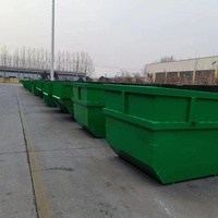 Collecte des déchets de construction Poubelles à sauter Jetable Camion à benne basculante Personnalisé Roll off Benne à ordures Poubelle