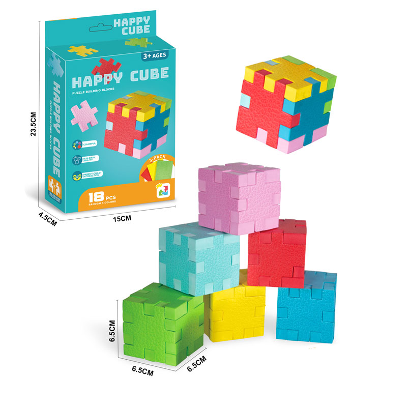 Accesorios rompecabezas de cubo de espuma 3D Eva confiables para