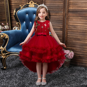 Girls Princess Tutu Dress Pink Tulle Skirt Stage Performance Costume For Children 5811 - Product Image 2