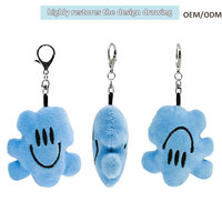 Fabricant de porte-clés en peluche personnalisés, jouets en peluche mignons, OEM, forme de nuage, créez votre design, breloque de sac, pendentif décoratif, faible MOQ