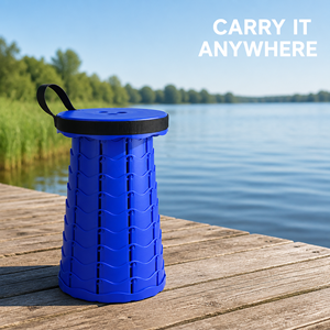 Siège <span class=keywords><strong>de</strong></span> pêche Royal Blue avec anneau <span class=keywords><strong>de</strong></span> fixation pour <span class=keywords><strong>cordon</strong></span>, pour la pêche en eau claire, sur les bords <span class=keywords><strong>de</strong></span> lacs et dans les zones ombragées, tabouret <span class=keywords><strong>de</strong></span> pêcheur - Product Image 1