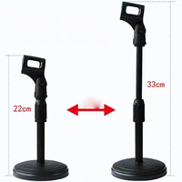 Support de microphone de bureau réglable nouvellement lancé, support de fixation pour diffusion en direct, pince de montage, support de montage du vendeur