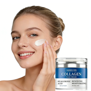 Crème Visage Anti-Âge et Éclaircissante au Collagène et Acide Hyaluronique 50G – Hydratant Jour et Nuit Effet Raffermissant et Liftant – Marque Blanche en Gros - Product Image 1